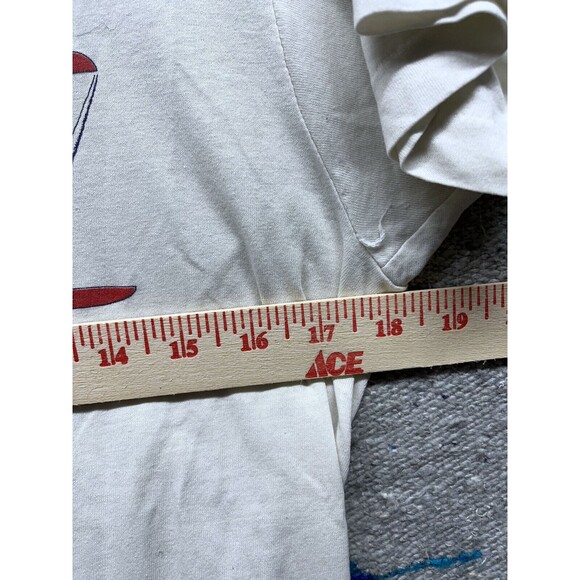 Vintage 80s single stitch 25 reds flying fighter pilots t shirt medium - Picture 5 of 9